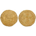 Frankreich, Charles VIII., Ecu d´or au soleil o.J. (1483), ss-vz