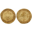 Frankreich, Charles VIII., Ecu d´or au soleil o.J. (1483), ss-vz