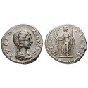 Römische Kaiserzeit, Julia Domna, Frau des Septimius Severus, Denar 202, ss+