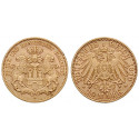 Deutsches Kaiserreich, Hamburg, 10 Mark 1910, J, ss-vz, J. 211