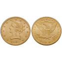 USA, 10 Dollars 1901, 15,05 g fein, f.st
