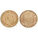 Deutsches Kaiserreich, Württemberg, Karl, 10 Mark 1891, F, vz, J. 294