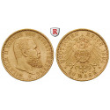Deutsches Kaiserreich, Württemberg, Wilhelm II., 20 Mark 1894, F, vz-st, J. 296