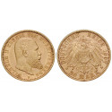 Deutsches Kaiserreich, Württemberg, Wilhelm II., 20 Mark 1897, F, f.st, J. 296