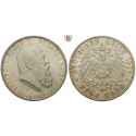 Deutsches Kaiserreich, Bayern, Luitpold, Prinzregent, 5 Mark 1911, 90. Geburtstag, D, vz/f.st, J. 50