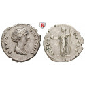 Römische Kaiserzeit, Faustina I., Frau des Antoninus Pius, Denar nach 141, ss