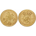 Niederlande, Holland, 14 Gulden (Goldener Reiter) 1749, f.st