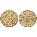 Weimarer Republik, 50 Reichspfennig 1925, E, PP, J. 318