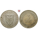 Weimarer Republik, 3 Reichsmark 1926, Lübeck, A, vz-st, J. 323