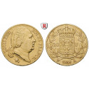 Frankreich, Louis XVIII., 20 Francs 1818, 5,81 g fein, ss