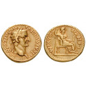 Römische Kaiserzeit, Tiberius, Aureus 14-37, ss+