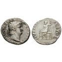 Römische Kaiserzeit, Nero, Denar 64-68, ss+