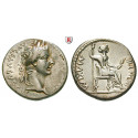 Römische Kaiserzeit, Tiberius, Denar 14-37, ss-vz