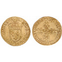 Frankreich, Charles IX., Ecu d´or au soleil 1567, ss