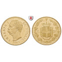 Italien, Königreich, Umberto I., 20 Lire 1882, 5,81 g fein, vz