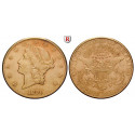 USA, 20 Dollars 1890, 30,09 g fein, ss-vz