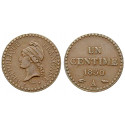 Frankreich, II. Republik, Centime 1850, ss+