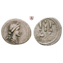 Römische Republik, Caius Iulius Caesar, Denar 46-45 v.Chr., ss