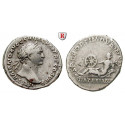 Römische Kaiserzeit, Traianus, Denar 112-114, ss