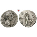 Römische Kaiserzeit, Antoninus Pius, Denar 155-156, ss-vz