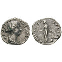 Römische Kaiserzeit, Faustina II., Frau des Marcus Aurelius, Denar 145-161, ss