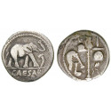 Römische Republik, Caius Iulius Caesar, Denar 49-48 v.Chr., ss