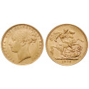 Grossbritannien, Victoria, Sovereign 1872, 7,32 g fein, vz