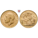 Grossbritannien, George V., Sovereign 1925, 7,32 g fein, vz-st