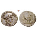 Römische Republik, Cn. Plancius, Denar, f.vz