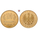 Österreich, 1. Republik, 100 Schilling 1934, 21,17 g fein, vz+/f.st