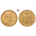 Liechtenstein, Franz I., 10 Franken 1930, 5,08 g fein, vz-st