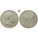 Deutsches Kaiserreich, Oldenburg, Nicolaus Friedrich Peter, 2 Mark 1891, A, ss, J. 93