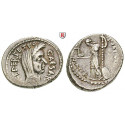 Römische Republik, Caius Iulius Caesar, Denar Februar/März 44 v.Chr, ss-vz