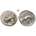 Euböa, Chalkis, Drachme 338-308 v.Chr., ss-vz