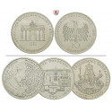 Bundesrepublik Deutschland, 10 DM 1987-1997, 9,69 g fein, vz-st