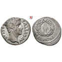 Römische Kaiserzeit, Augustus, Denar 19 v.Chr., ss+