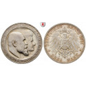 Deutsches Kaiserreich, Württemberg, Wilhelm II., 3 Mark 1911, F, PP, J. 177b