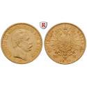 Deutsches Kaiserreich, Hessen, Ludwig III., 20 Mark 1873, H, ss+, J. 214