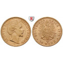 Deutsches Kaiserreich, Bayern, Ludwig II., 20 Mark 1876, D, f.st, J. 197