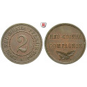 Nebengebiete, Deutsch-Neuguinea, 2 Neu-Guinea Pfennig 1894, A, st, J. 702
