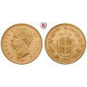 Italien, Königreich, Umberto I., 20 Lire 1881, 5,81 g fein, st