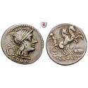 Römische Republik, T. Cloulius, Denar, ss
