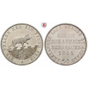 Anhalt, Anhalt-Bernburg, Alexander Carl, Ausbeutetaler 1862, vz+