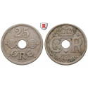 Dänemark, Christian X., 25 Öre 1935, ss+
