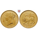 Indien, Ostindische Kompanie, Victoria, Mohur 1841, 10,69 g fein, vz+