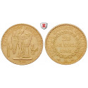 Frankreich, II. Republik, 20 Francs 1848-1849, 5,81 g fein, ss