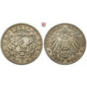 Deutsches Kaiserreich, Bremen, 5 Mark 1906, J, ss+, J. 60