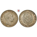 Deutsches Kaiserreich, Preussen, Wilhelm II., 2 Mark 1888, A, vz-st, J. 100