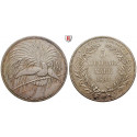 Nebengebiete, Deutsch-Neuguinea, 5 Neu-Guinea Mark 1894, Paradiesvogel, A, 24,99 g fein, f.vz, J. 707