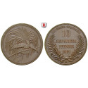 Nebengebiete, Deutsch-Neuguinea, 10 Neu-Guinea Pfennig 1894, Paradiesvogel, A, st, J. 703